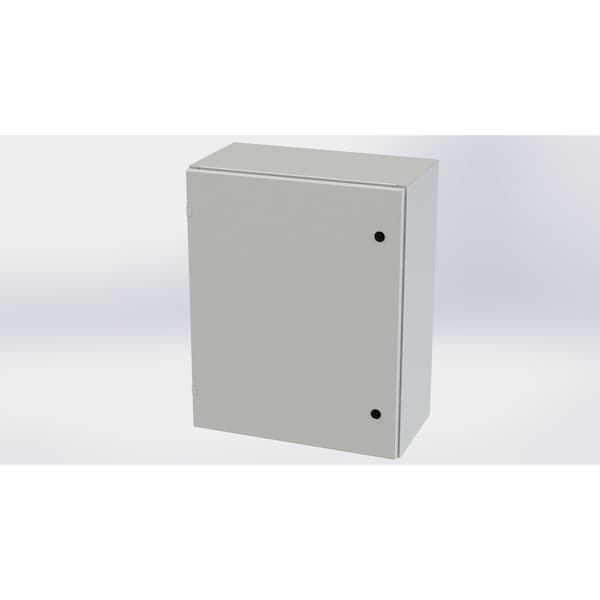 1/4 Turn Latch Electrical Enclosures, 30 in H, 12 in D, 24 in W, NEMA 3R, 4, 12, 13, Carbon Steel